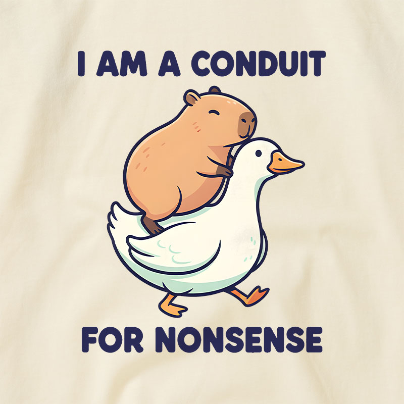 I Am A Conduit For Nonsense Raglan T-shirt