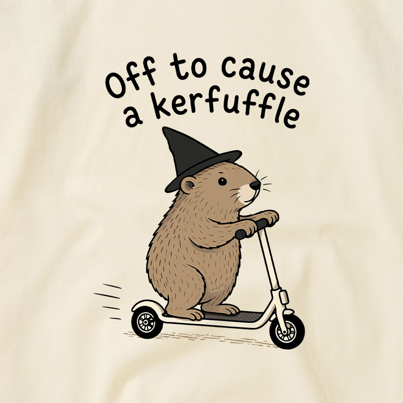 Off To Cause A Kerfuffle Raglan T-shirt