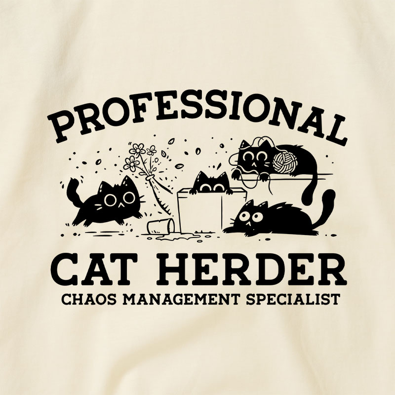 Professional Cat Herder Raglan T-shirt