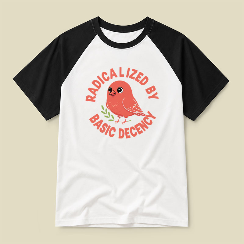 Radicalized By Basic Decency Raglan T-shirt