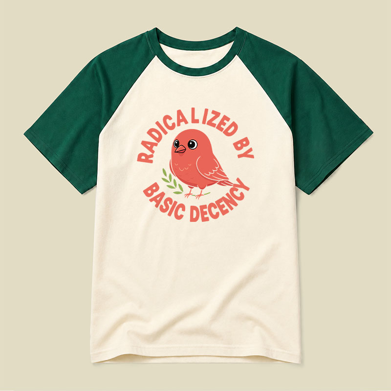 Radicalized By Basic Decency Raglan T-shirt