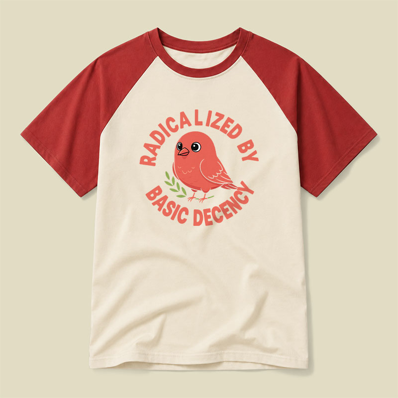 Radicalized By Basic Decency Raglan T-shirt