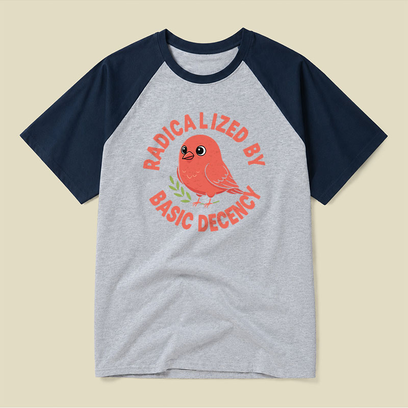 Radicalized By Basic Decency Raglan T-shirt