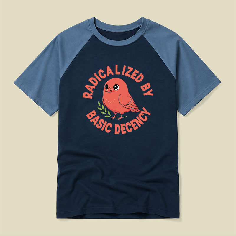 Radicalized By Basic Decency Raglan T-shirt