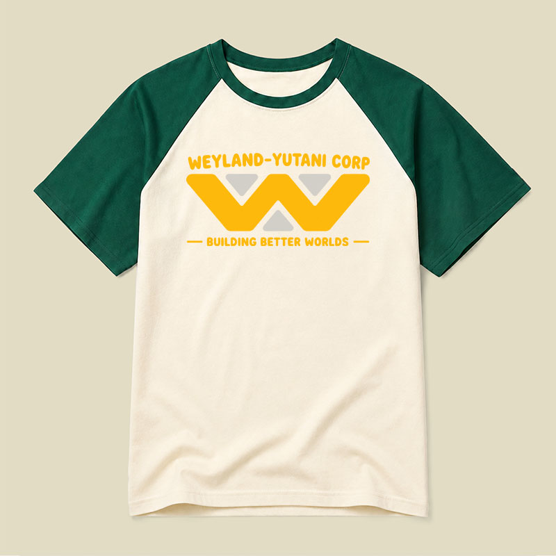 Weyland-Yutani Corp Building Better Worlds Raglan T-shirt