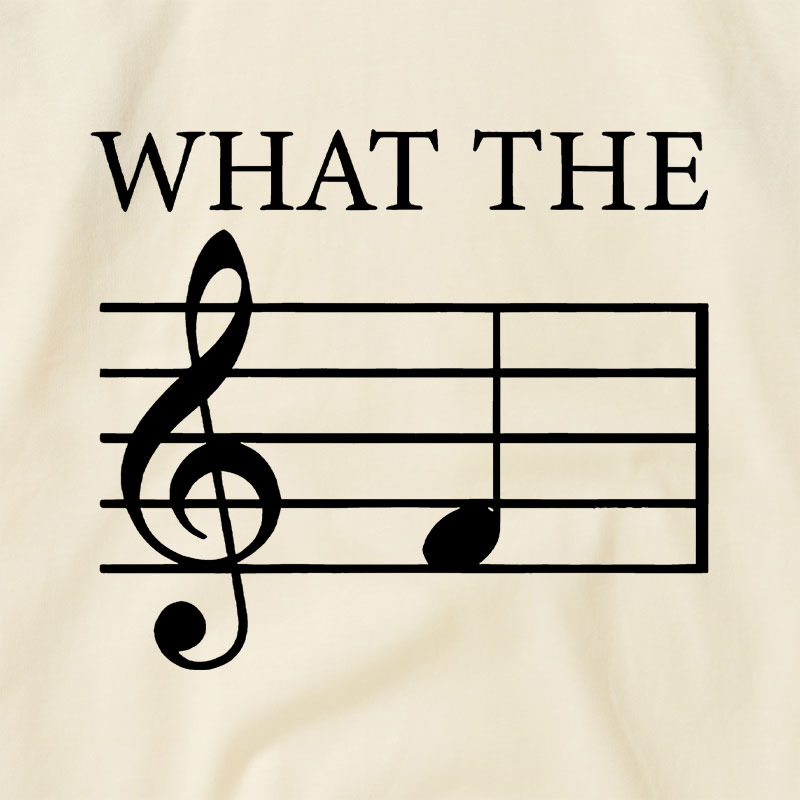 What The F Note Music Raglan T-shirt