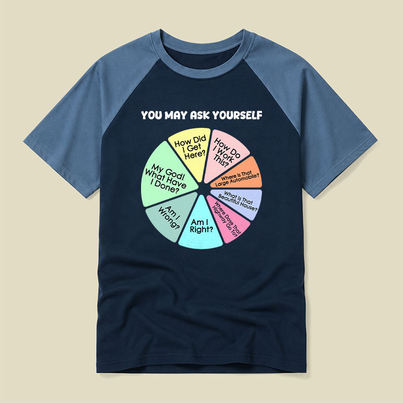 You May Ask Yourself Raglan T-shirt
