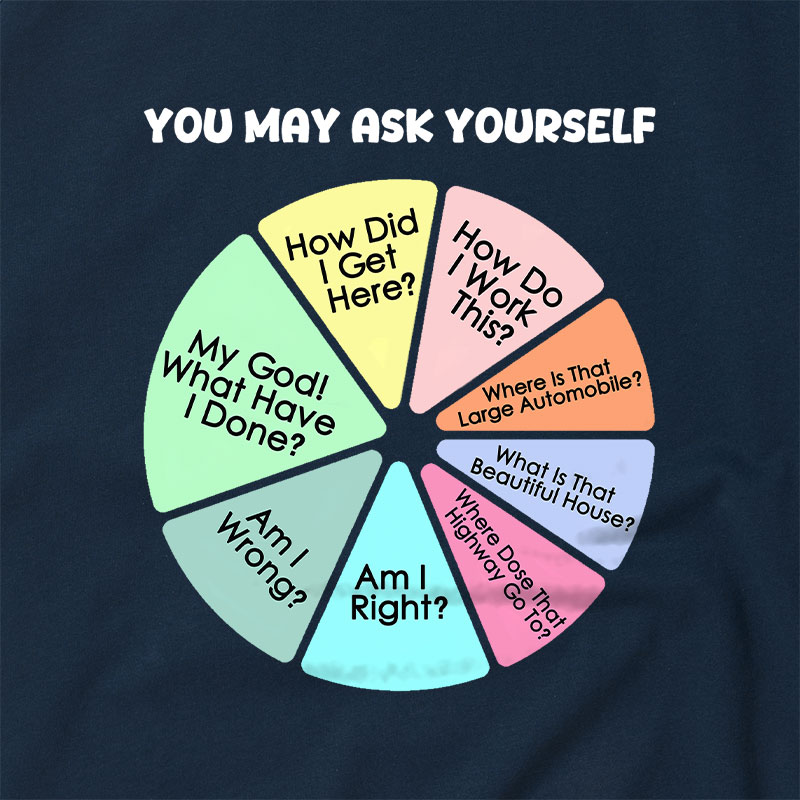 You May Ask Yourself Raglan T-shirt