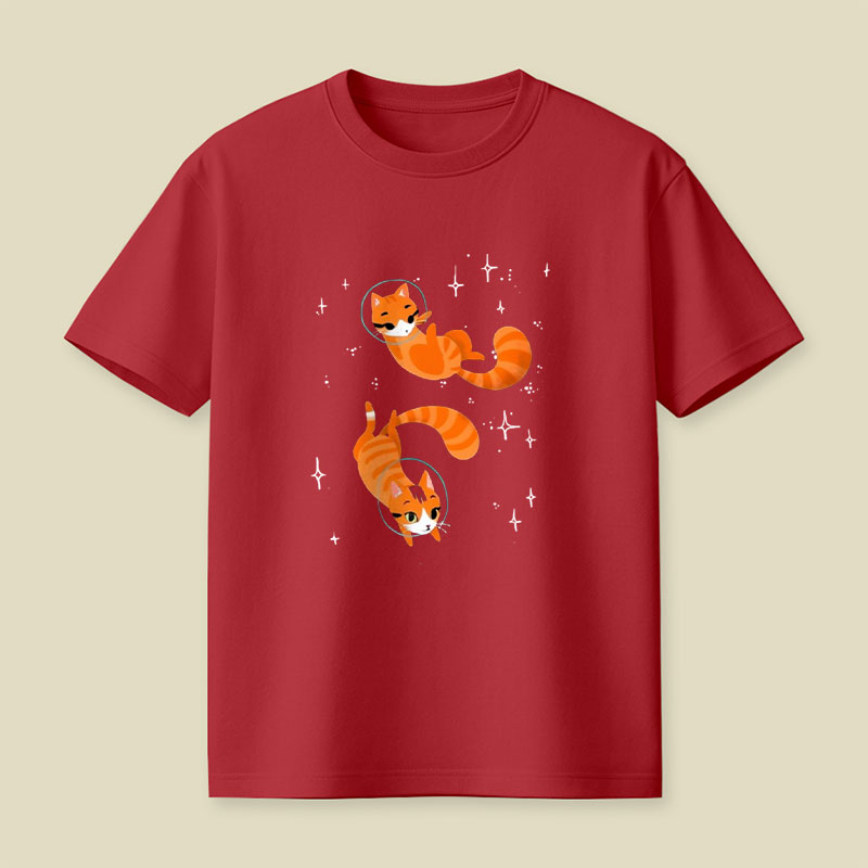 Space Cat Playful T-Shirt