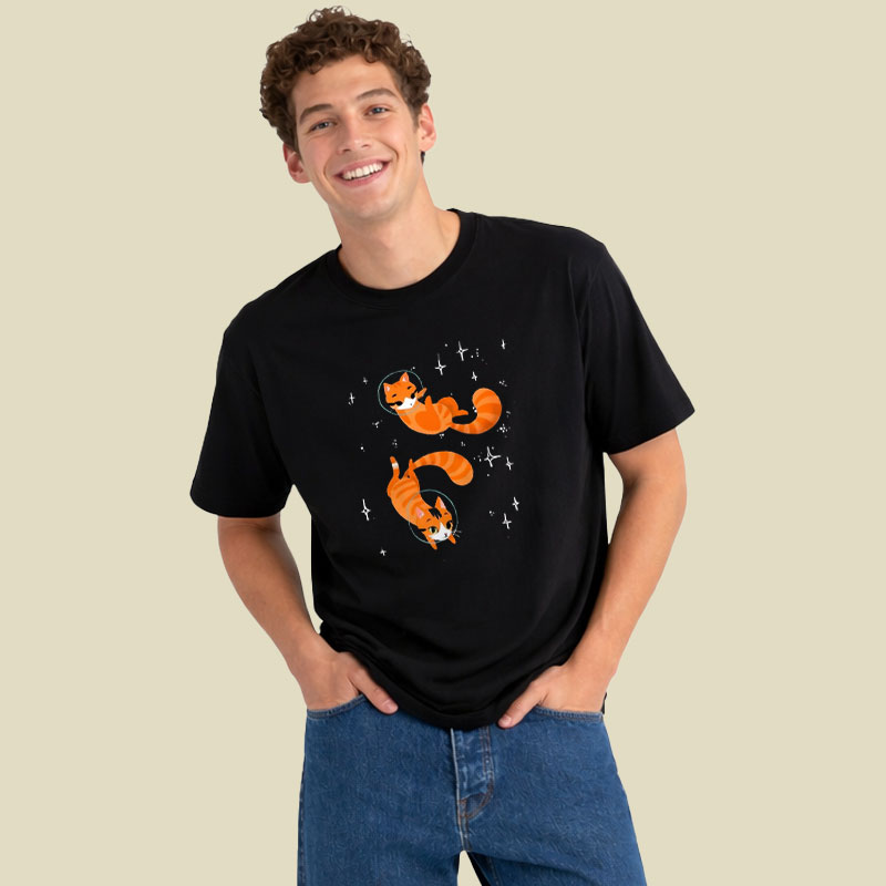 Space Cat Playful T-Shirt
