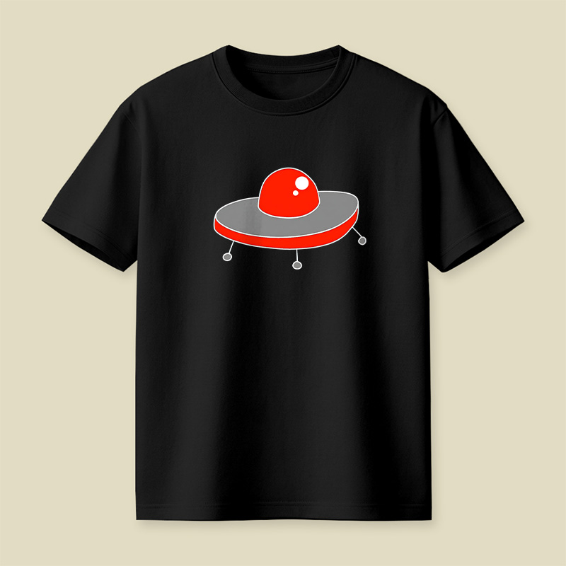 Red UFO Playful T-Shirt