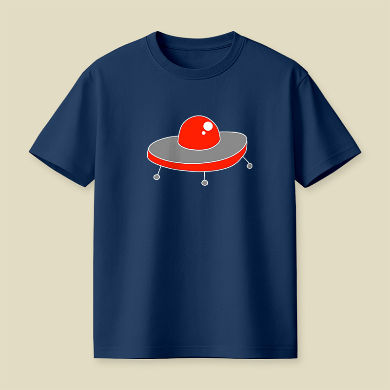 Red UFO Playful T-Shirt