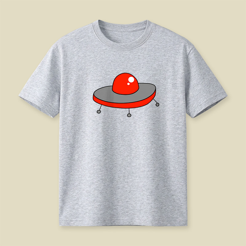 Red UFO Playful T-Shirt