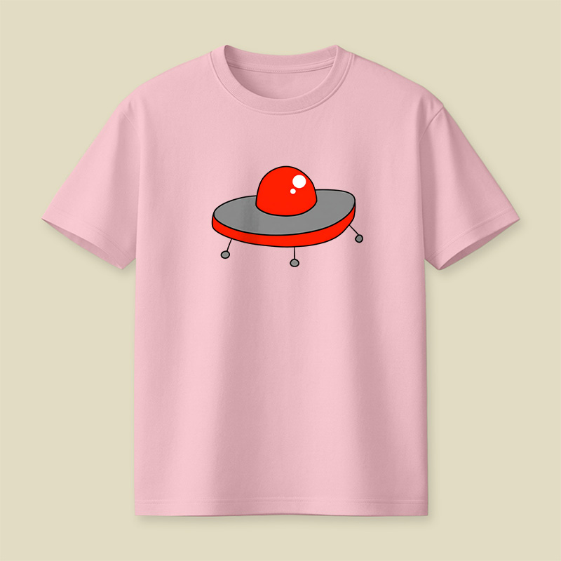 Red UFO Playful T-Shirt