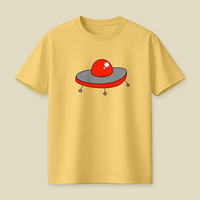Red UFO Playful T-Shirt