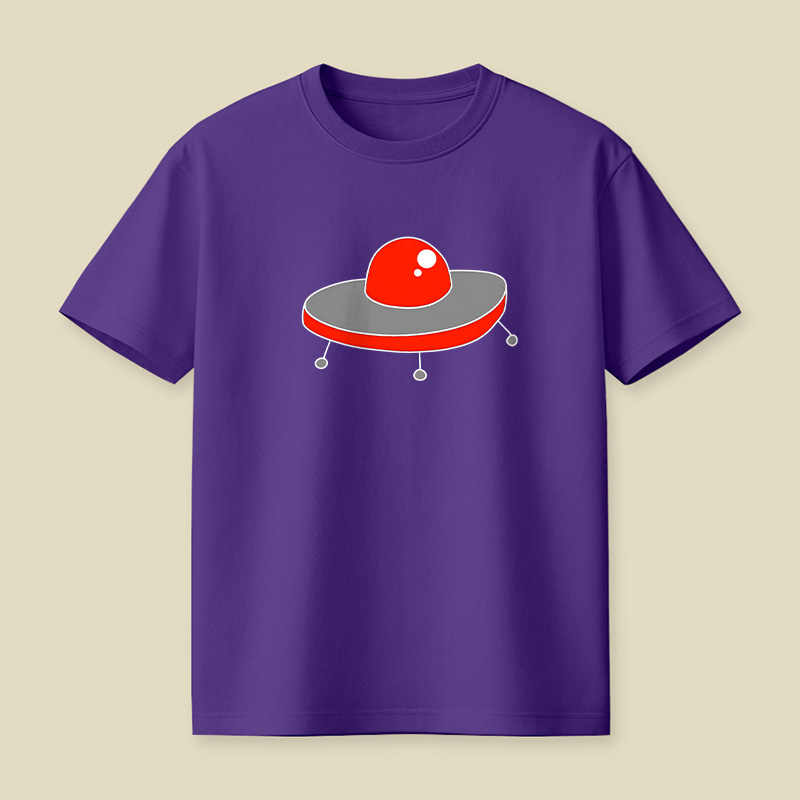 Red UFO Playful T-Shirt