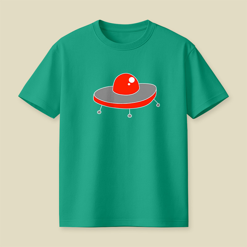 Red UFO Playful T-Shirt