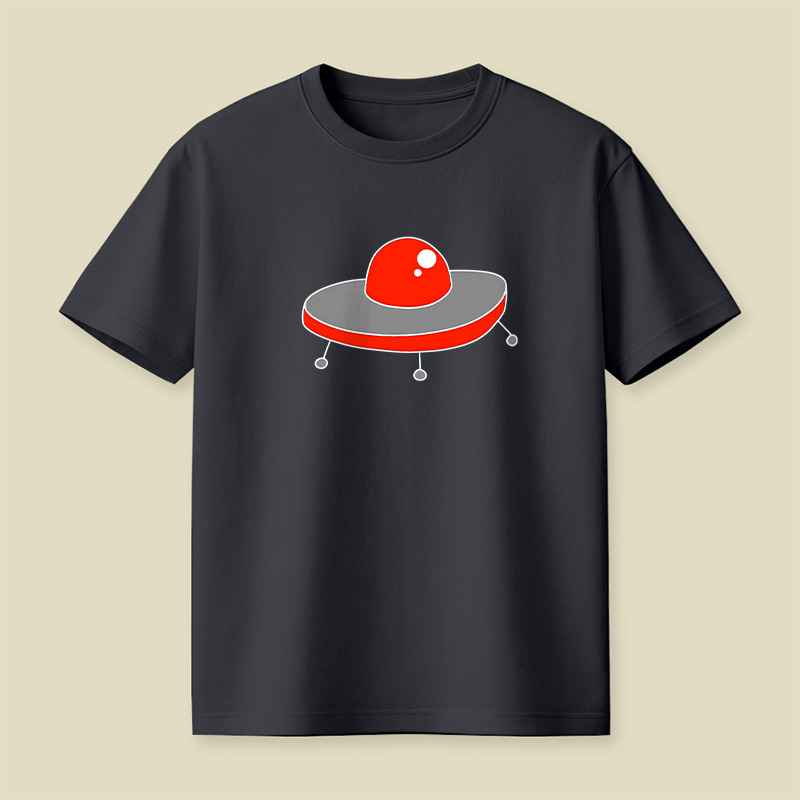 Red UFO Playful T-Shirt