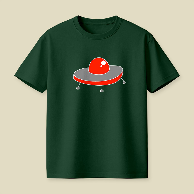 Red UFO Playful T-Shirt