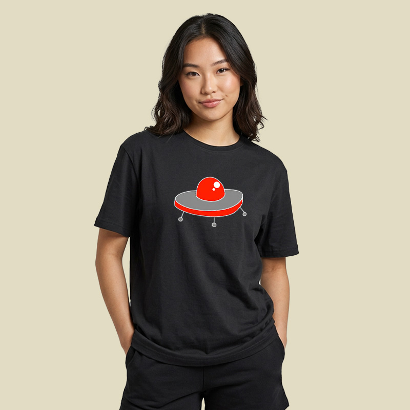 Red UFO Playful T-Shirt