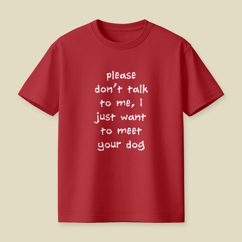 Please Dont Talk To Me Playful T-Shirt