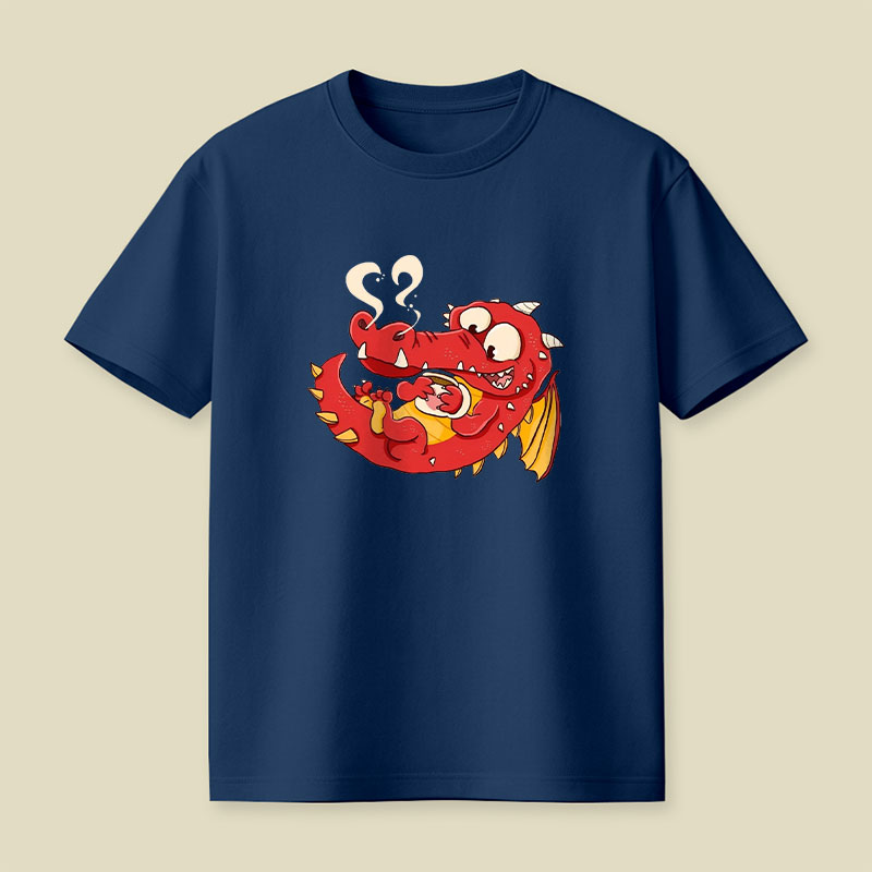 Kaffee Drache Playful T-Shirt