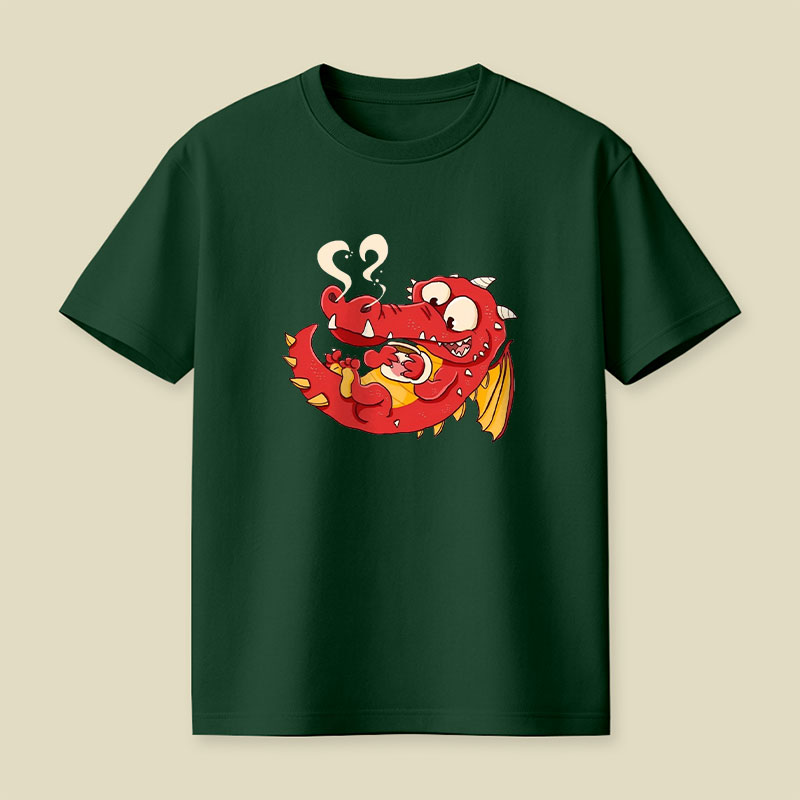 Kaffee Drache Playful T-Shirt