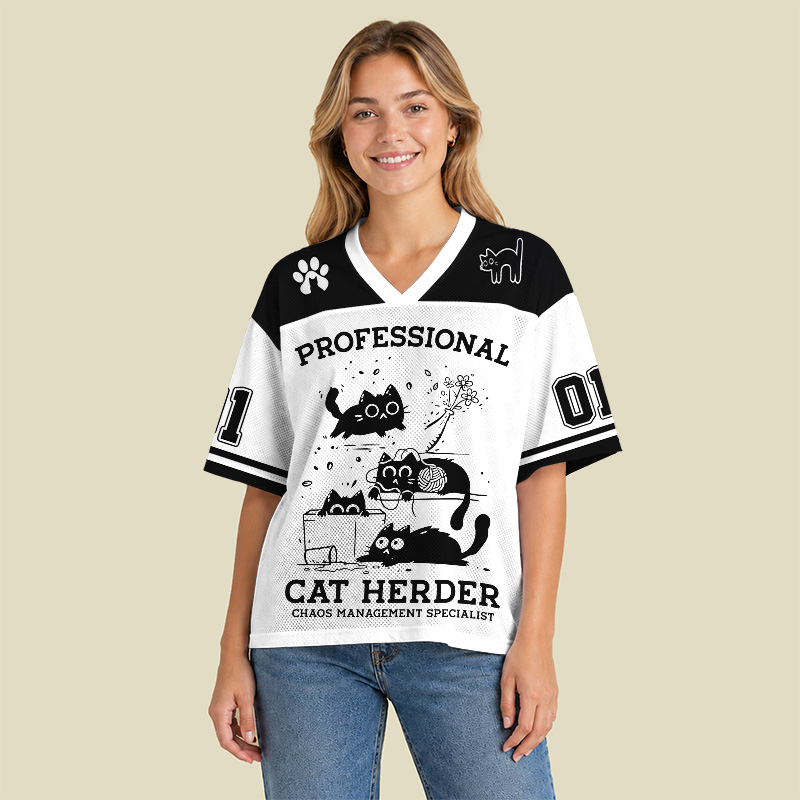 Professional Cat Herder Playful Mesh Jersey