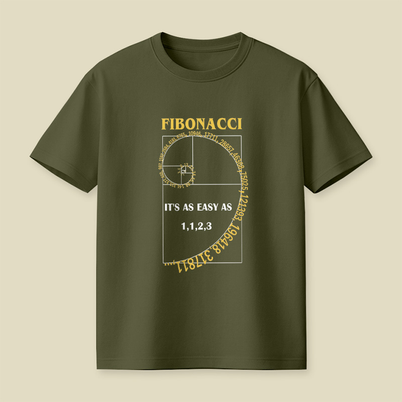 Fibonacci It Is As Easy As 1 1 2 3 Playful T-Shirt