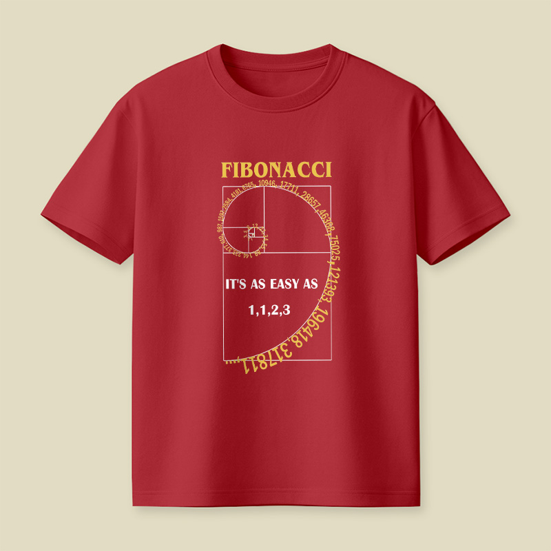 Fibonacci It Is As Easy As 1 1 2 3 Playful T-Shirt