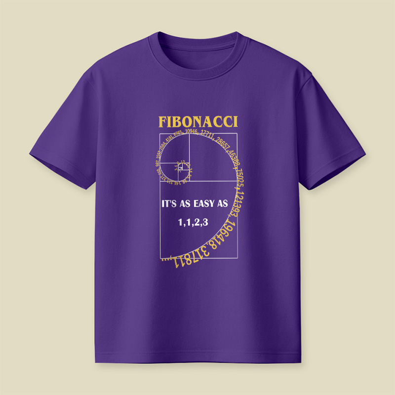 Fibonacci It Is As Easy As 1 1 2 3 Playful T-Shirt