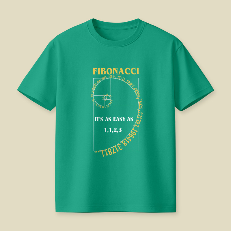 Fibonacci It Is As Easy As 1 1 2 3 Playful T-Shirt
