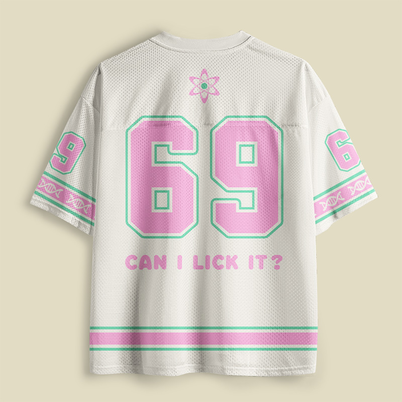 Can I Lick It Periodic Table Pink Playful Mesh Jersey