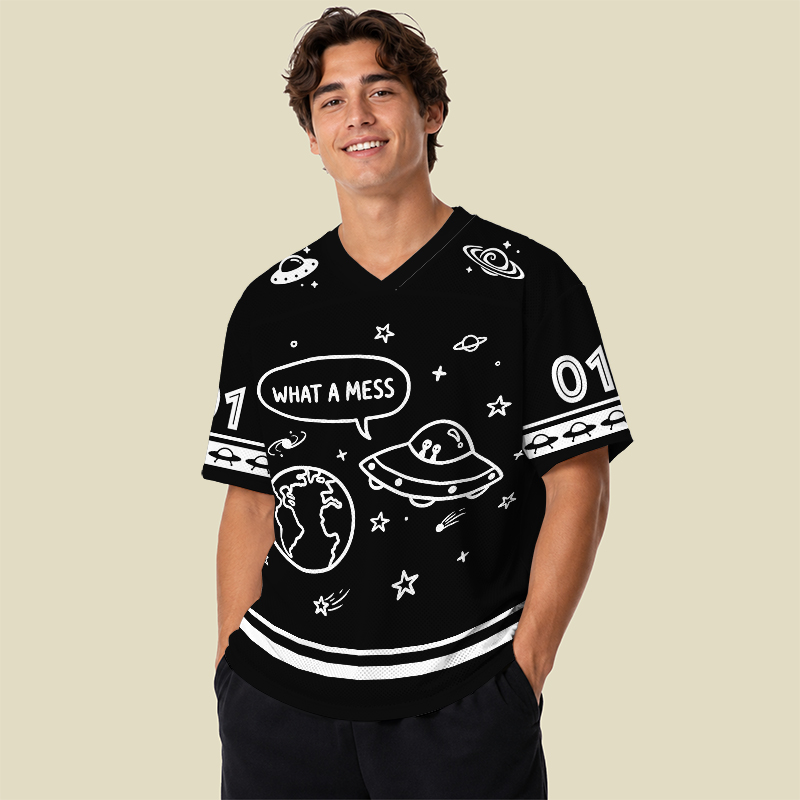 What A Mess Playful Mesh Jersey