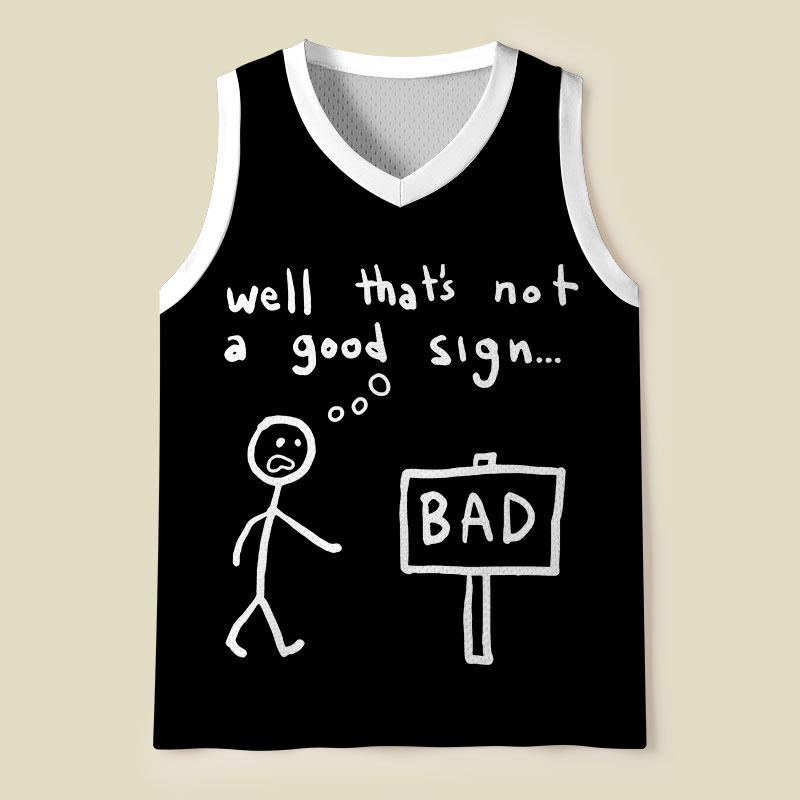 Not A Good Sign Mesh Tank Top