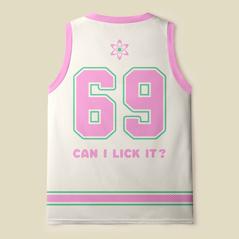Can I Lick It Periodic Table Pink Mesh Tank Top