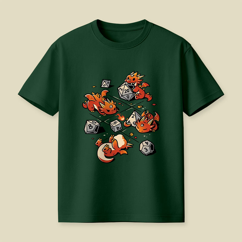 Tiny Dragons Party Playful T-Shirt