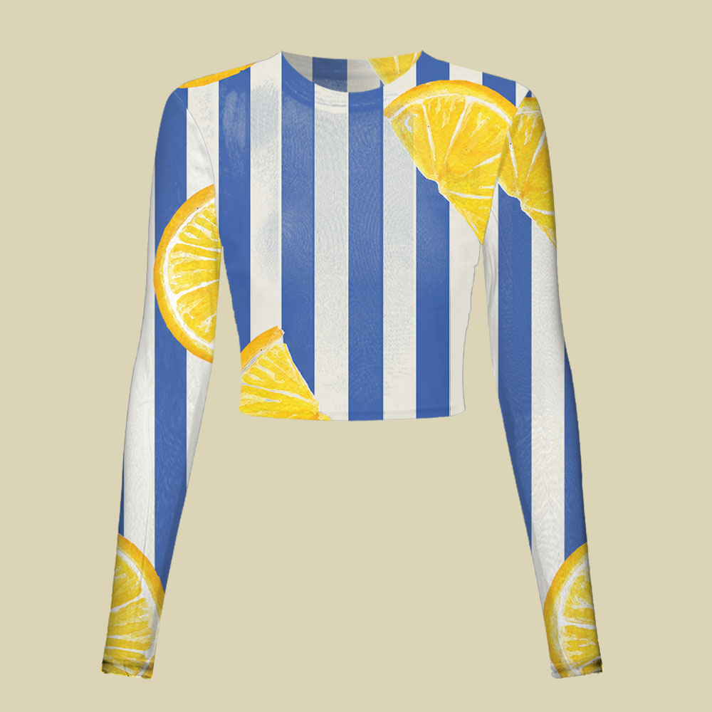 Gulf Lemon Slim Fit Mesh Top