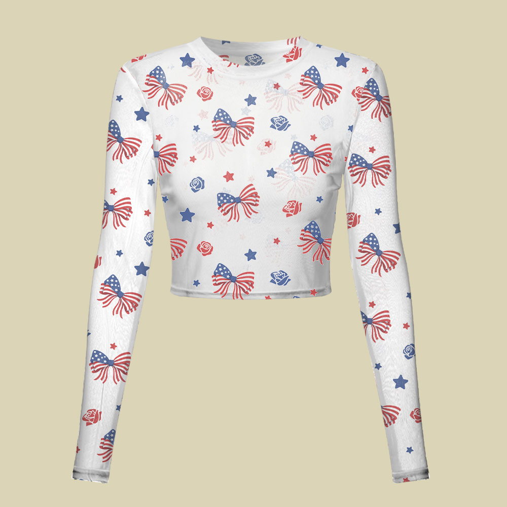 America 250 Patriotic Slim Fit Mesh Top