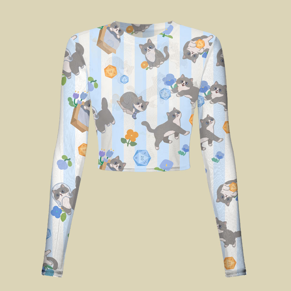 DND Cat Slim Fit Mesh Top
