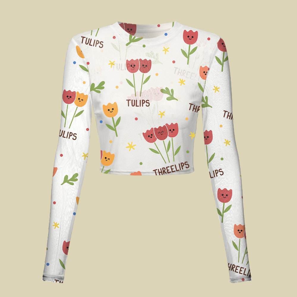Plant Math Slim Fit Mesh Top