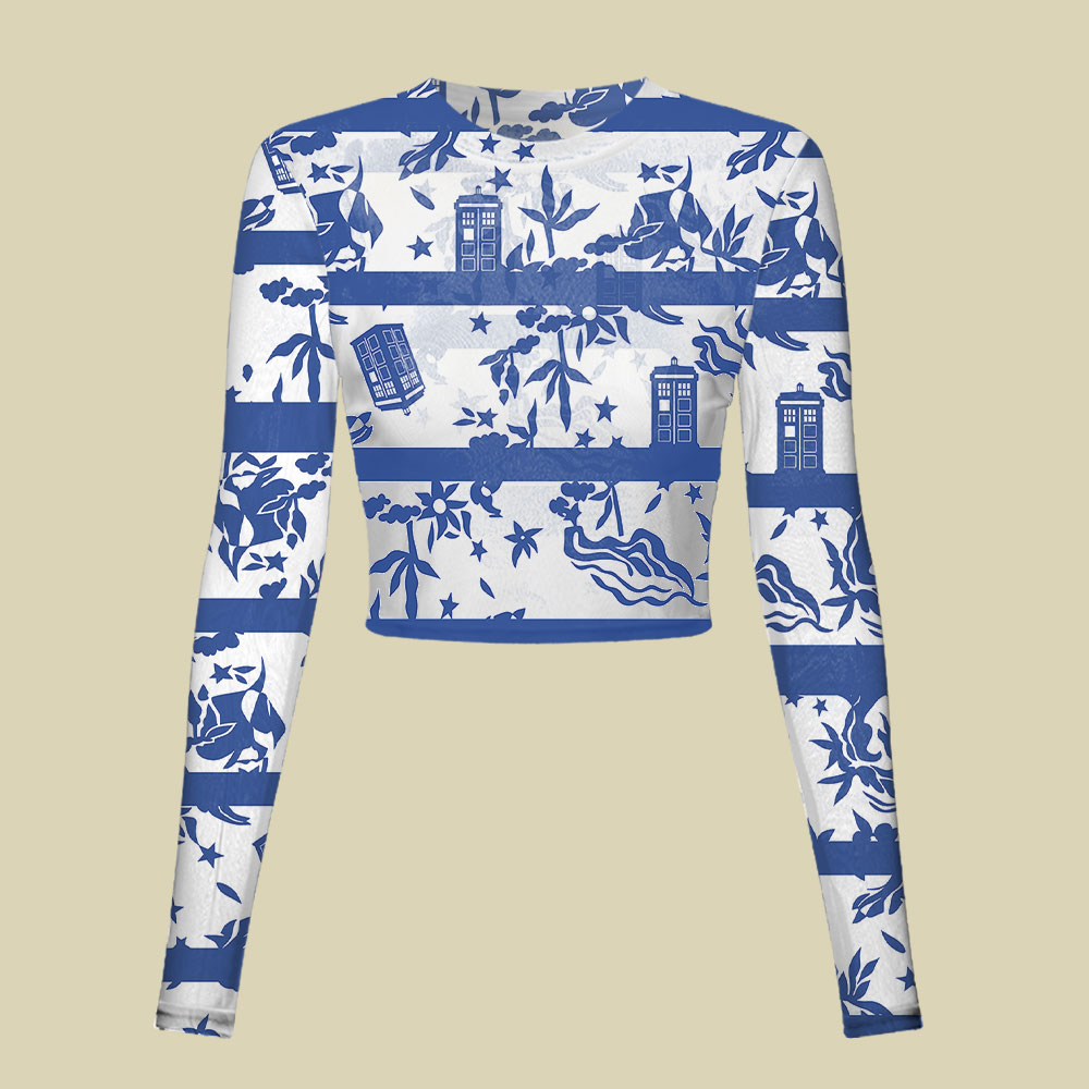 Blue Willow Tardis Slim Fit Mesh Top