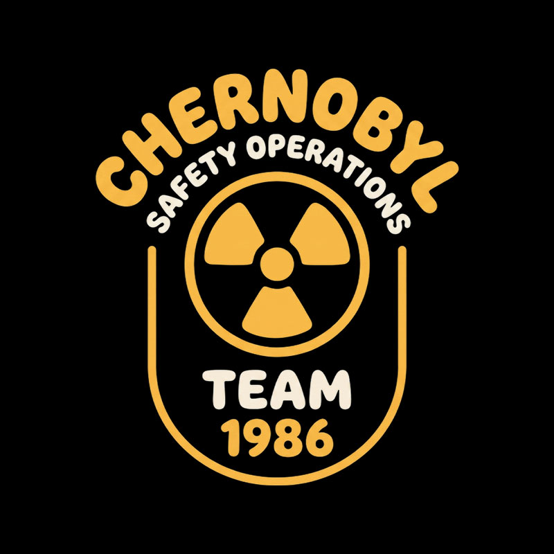 Chernobyl Safety Operations Team 1986 Logo Playful T-Shirt