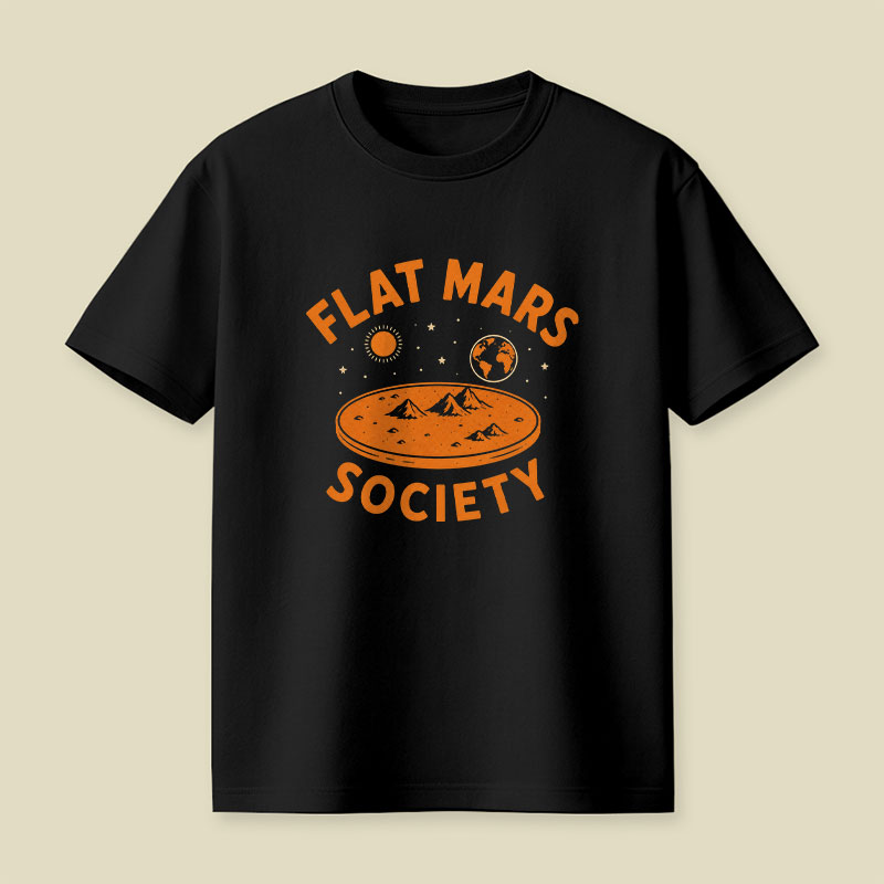 Flat Mars Society Playful T-Shirt