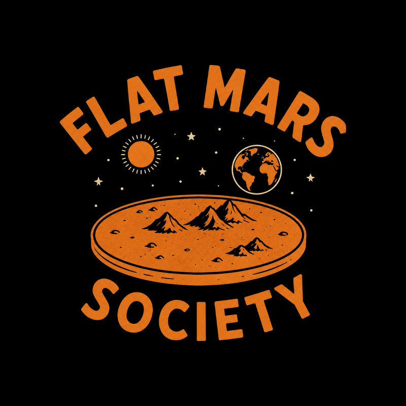 Flat Mars Society Playful T-Shirt