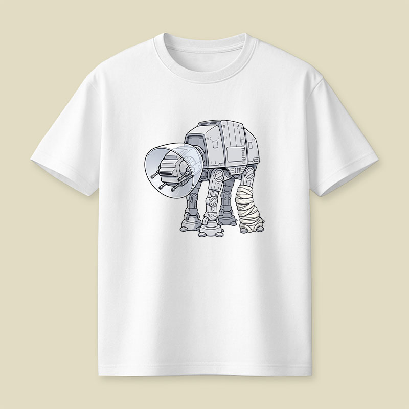 Injured AT-AT Walker Playful T-Shirt