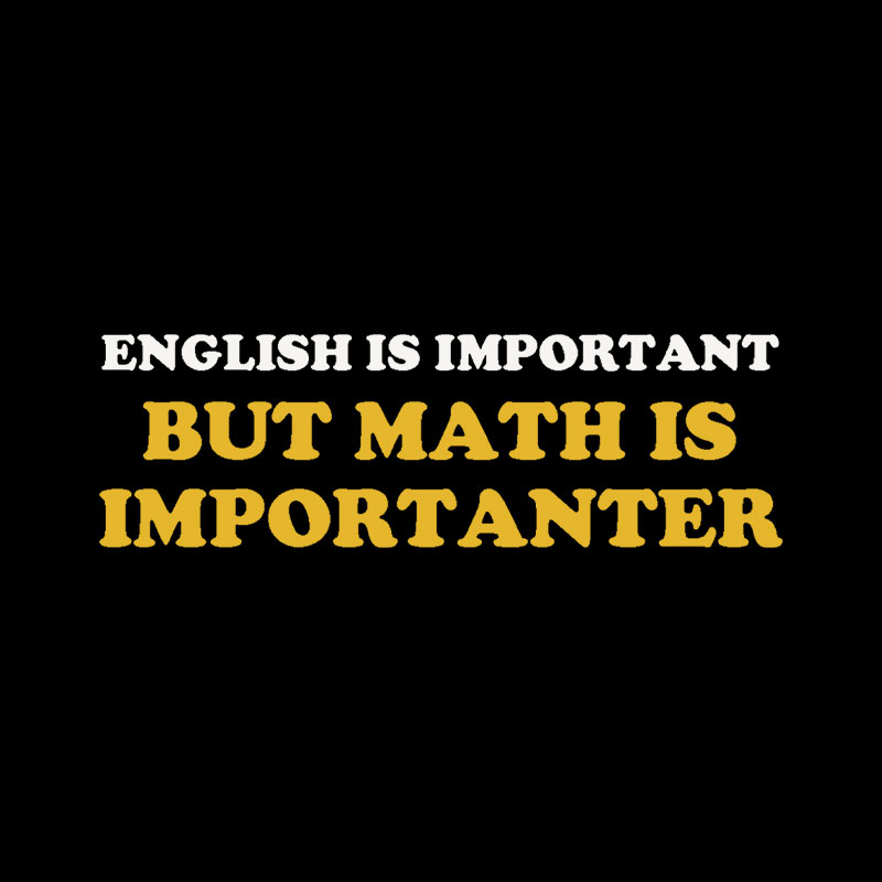 Math Is Importanter Playful T-Shirt