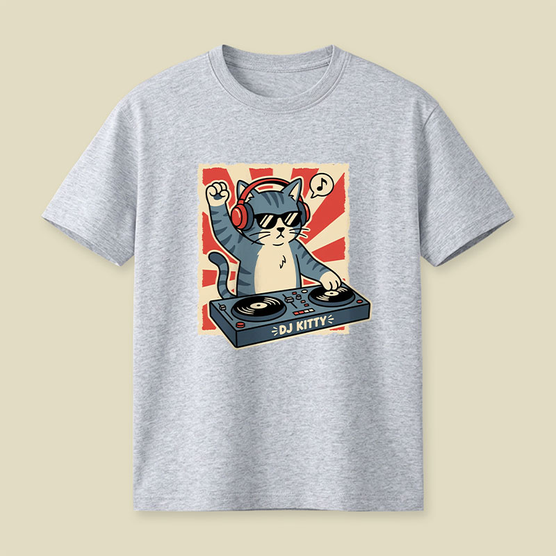 Music Cat Playful T-Shirt