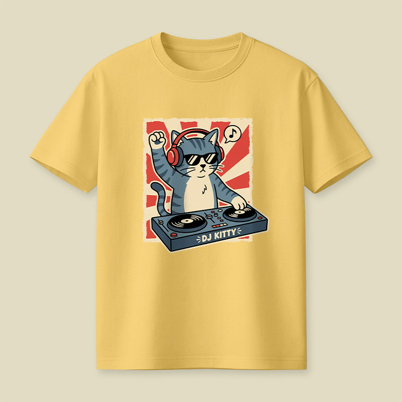 Music Cat Playful T-Shirt