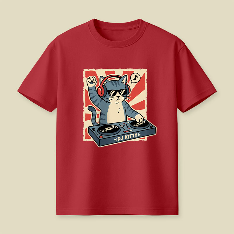Music Cat Playful T-Shirt